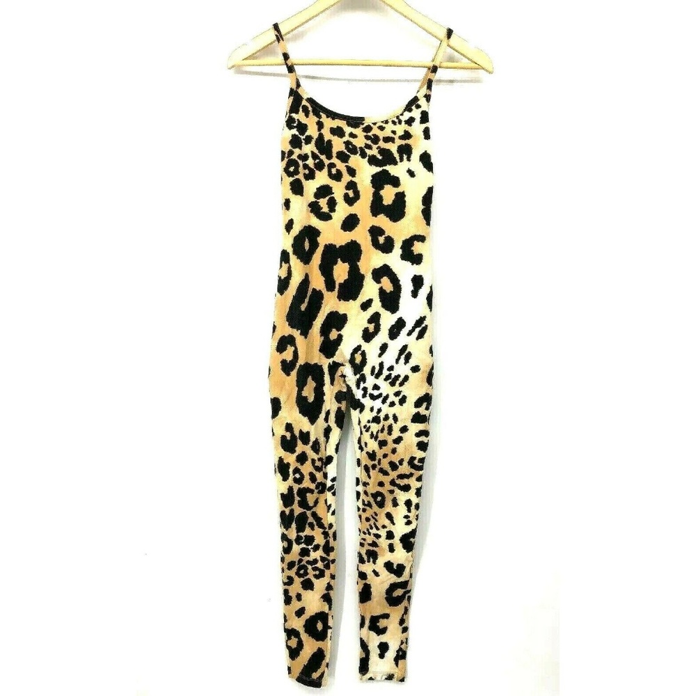 Forever 21 Women’s Catsuit Jumpsuit Leopard Print